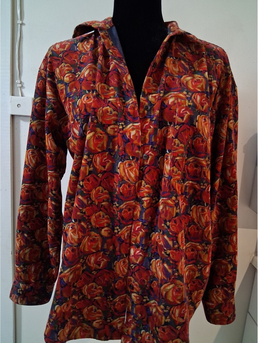 GAP vintage Medium Floral Cotton Button-Up Shirt